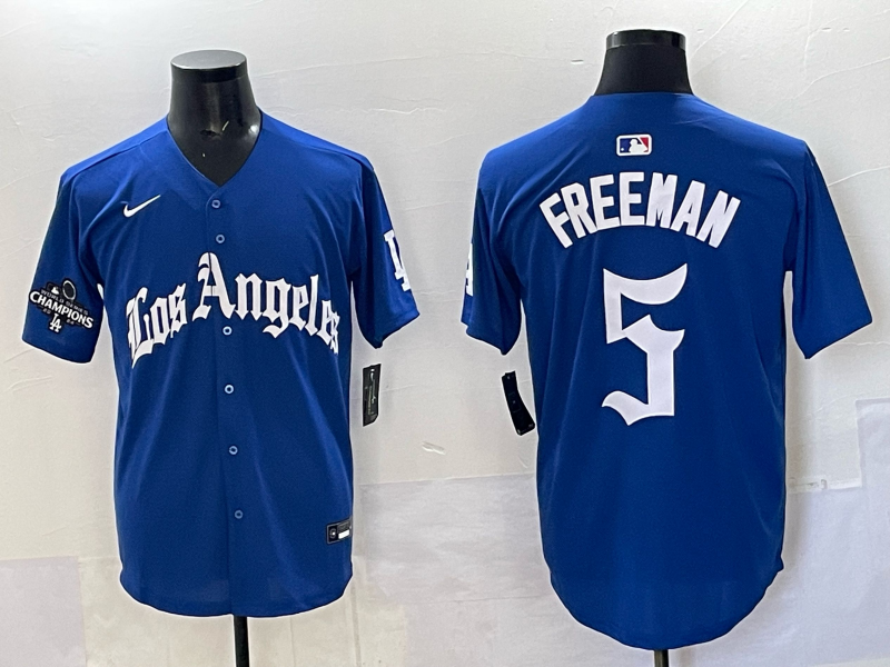 Men Los Angeles Dodgers #5 Freeman Blue 2025 Nike MLB Jersey style 003->los angeles dodgers->MLB Jersey